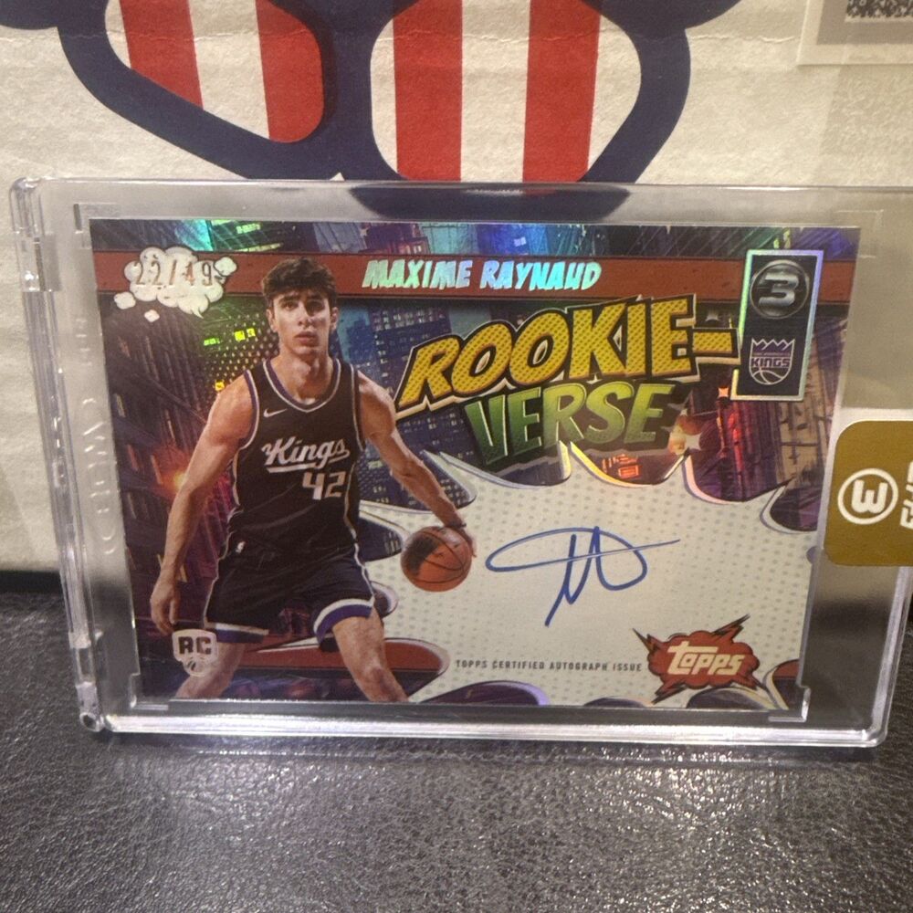 2025-26 Topps Three Basketball Maxime Raynaud 💥🏀 ROOKIE-VERSE AUTO /49